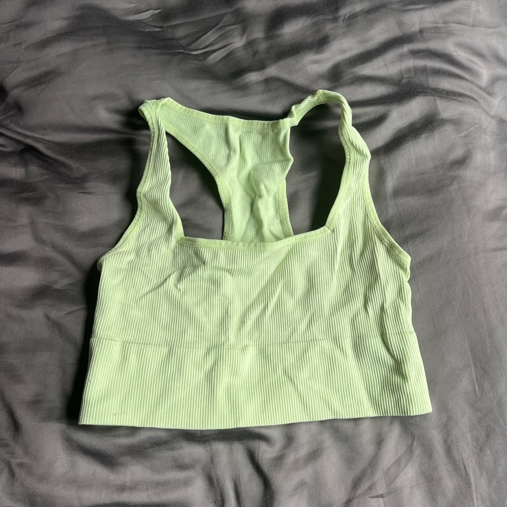 Light Green Square neck top